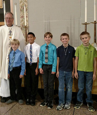 First Communion and baptism