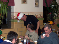 Pastor Elkin with the patients