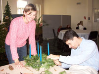 Advent wreath making