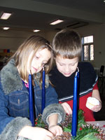 Advent wreath making