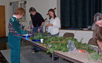 Advent wreath making