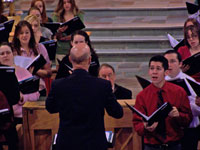 Dr. Fred Thayer conducting the Lycoming College Choir.