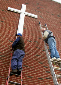 Rehanging the Cross