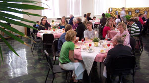 The dinner, in Fellowship Hall