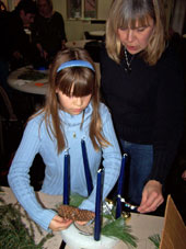 Making Advent Wreaths