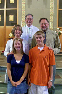 Pastor Elkin with Gregg & Kathy Dancho and Lauren & Brett Campbell