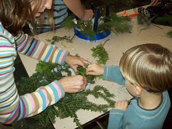 ADVENT WREATH MAKING