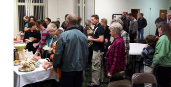 Fellowship Hall, after the Easter Vigil