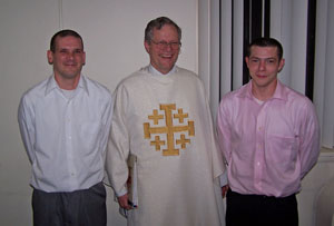 Kevin DeSeau, Pastor Elkin and Matthew Wellen