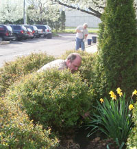 Church Yard Work Day April 2009 