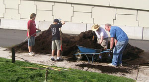 Church Yard Work Day April 2009 