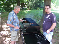 Cooking hamburgers