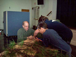 Making Advent wreaths