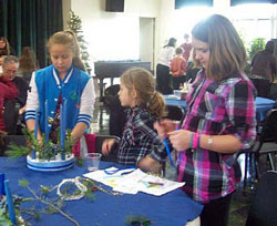 Assembling wreaths