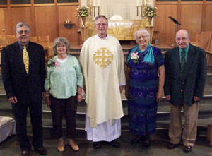 Charles & Judith Fortin, Pastor Elkin, Raymond & Mary Ann Stiller