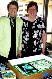 Joyce Hershberger and Donna Elkin