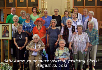 Milestone:  70 or more years of praising Christ