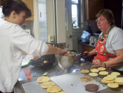 Baking cookies
