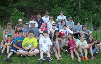 Fishing derby participants