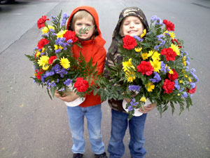 Hudson and Nolan Ott, age 5.