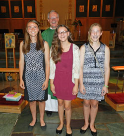 Confirmands with Pastor Elkin