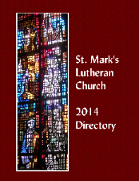 St. Mark's 2014 Directory