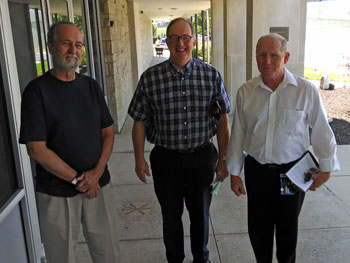 St. Mark's helpers: Bob Miller, Carl Albright and Tim Maggs.