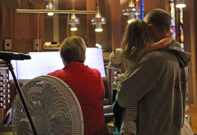 Donna at the organ