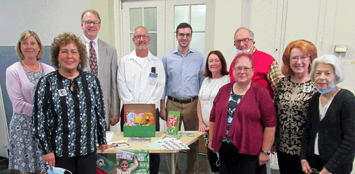 Members of St. Mark’s Lutheran Church, Williamsport, presenting at the Ministry Fair included (left to right) Vicki Haussmann, Pamela Jensen, Gary Weber, Matthew Fortin, Samuel Robinson, Becky Pryor, Debra Buckman, Dr. Carl Albright, Sally Bjornstad, and Ruth Rees.