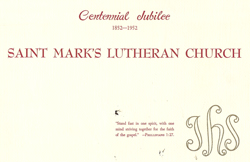 Centenial Jubilee Booklet - 1952