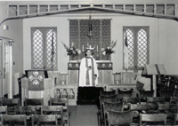 Pastor Bosch in the chapel.