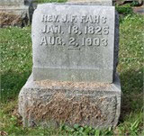 Rev Fahs burried in York, PA.