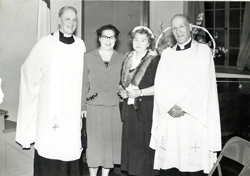Paster and Mrs. Houser with Paster and Mrs. Yount, 1952 Centenial celebration