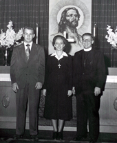 Pastor Lambert, Sister Elizabeth Hess, Pastor Neumeyer
