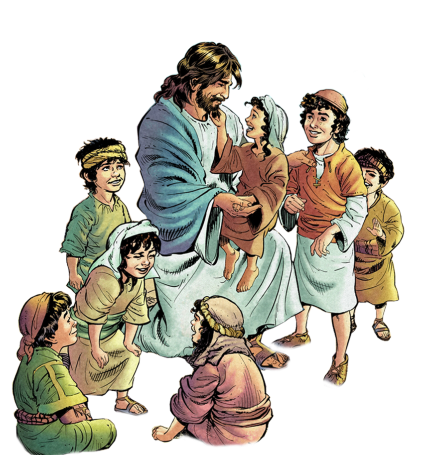 Jesus teaching children